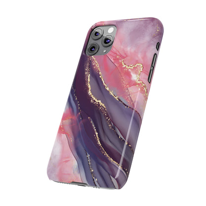 "Elegant Marbling Euphoria - Slim Phone Case