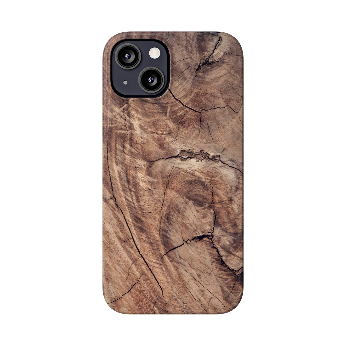 Natural Wood Grain Elegance Slim Phone Case