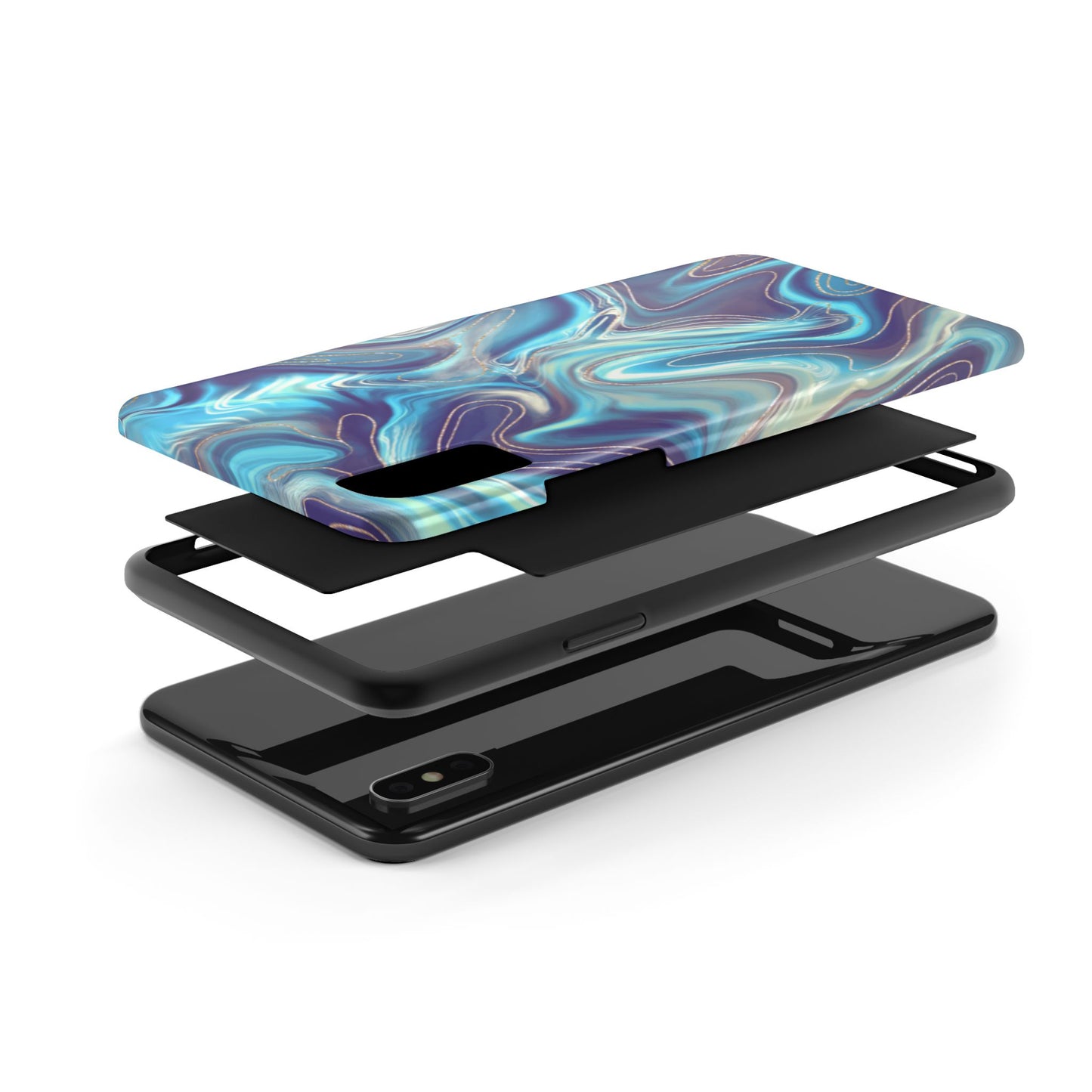 Aurora Swirl Impact-Resistant Phone Case