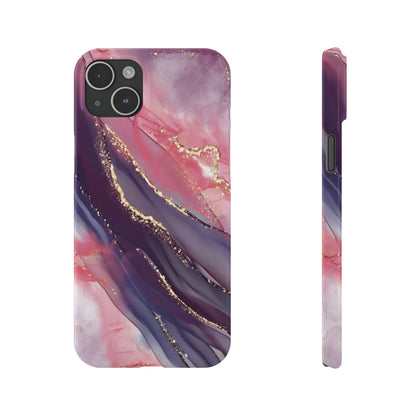 "Elegant Marbling Euphoria - Slim Phone Case