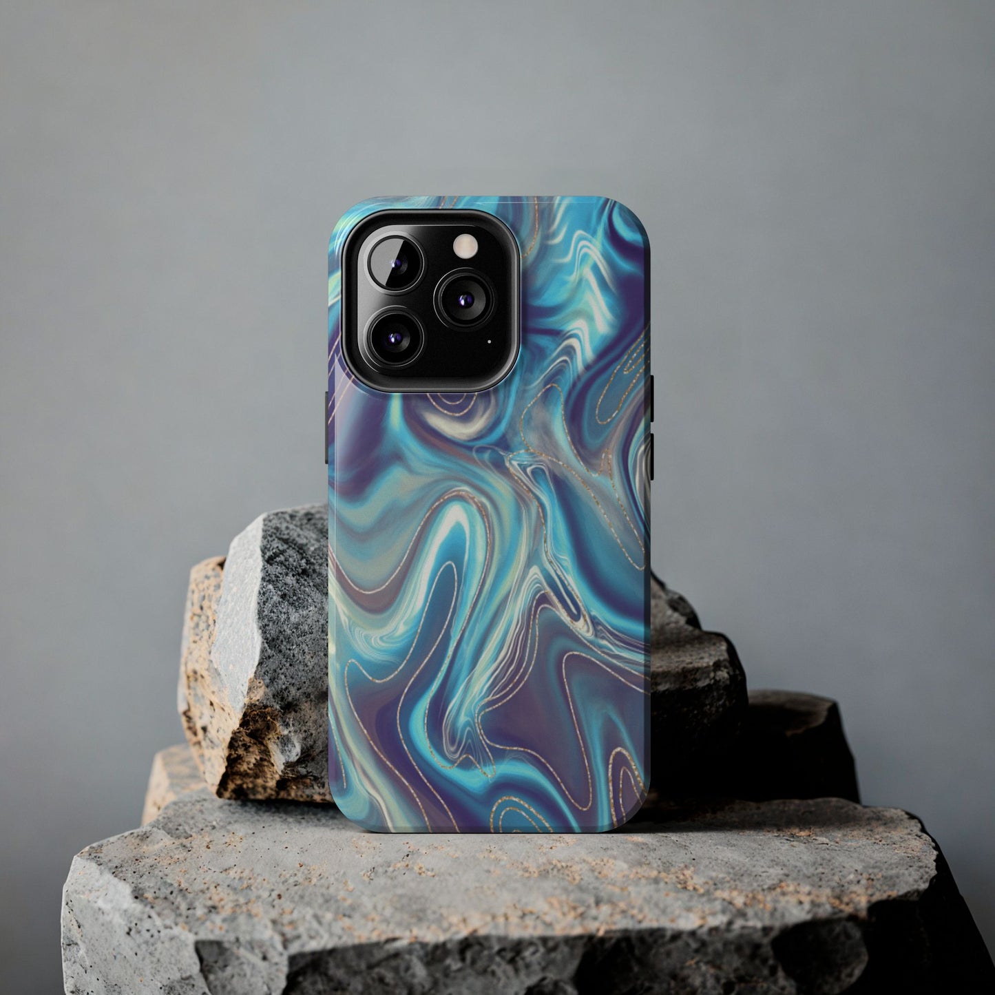 Aurora Swirl Impact-Resistant Phone Case