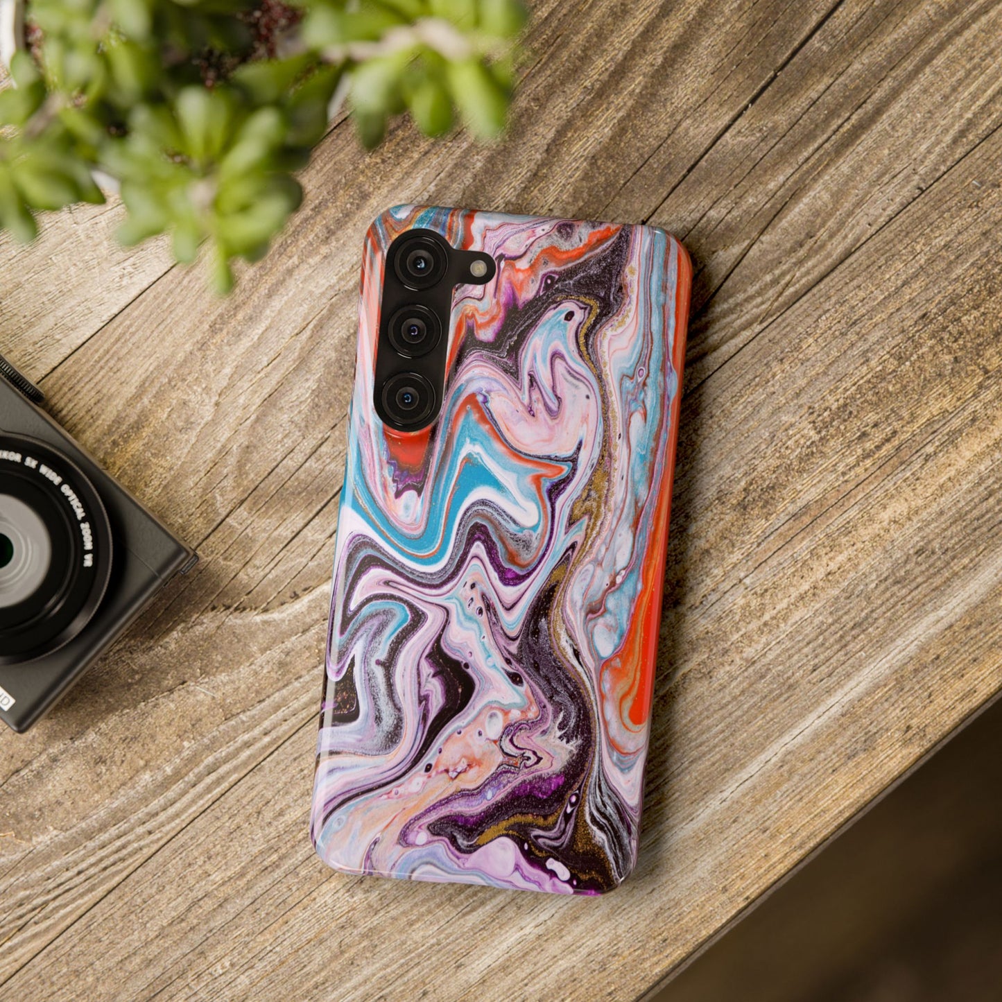 Abstract Elegance Marbled Phone Case - Slim and Protective