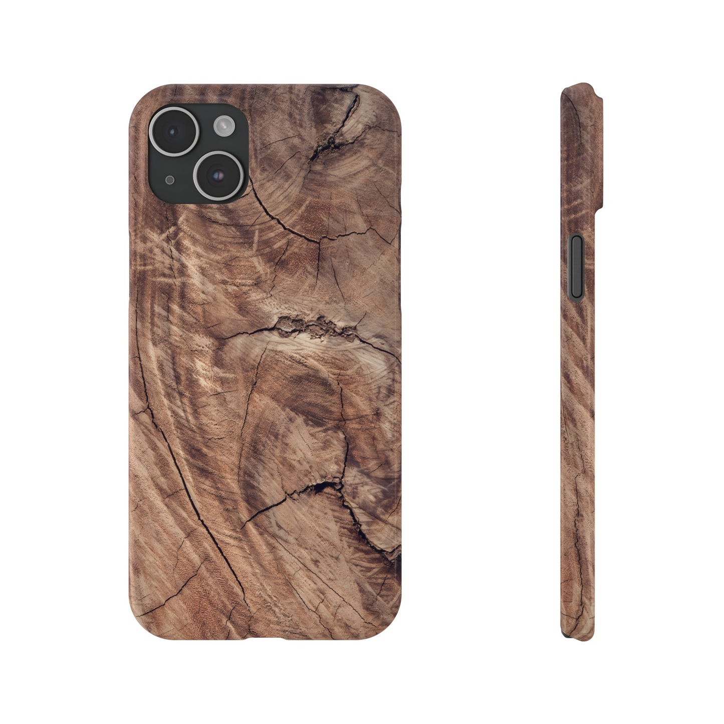 Natural Wood Grain Elegance Slim Phone Case