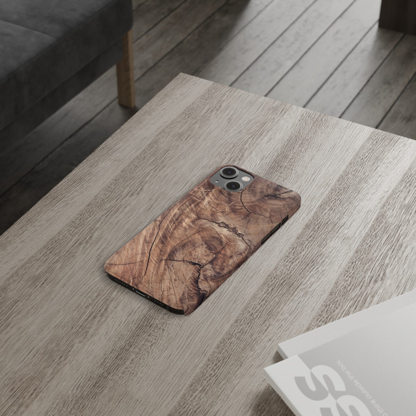 Natural Wood Grain Elegance Slim Phone Case