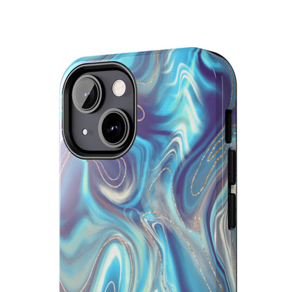 Aurora Swirl Impact-Resistant Phone Case