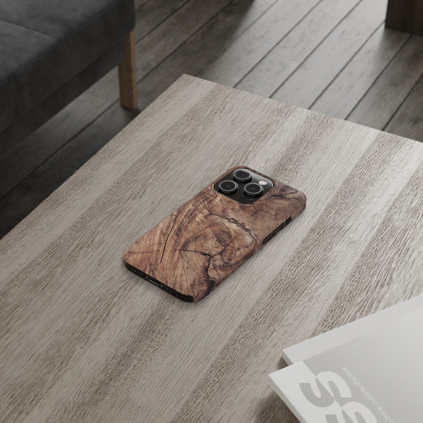 Natural Wood Grain Elegance Slim Phone Case