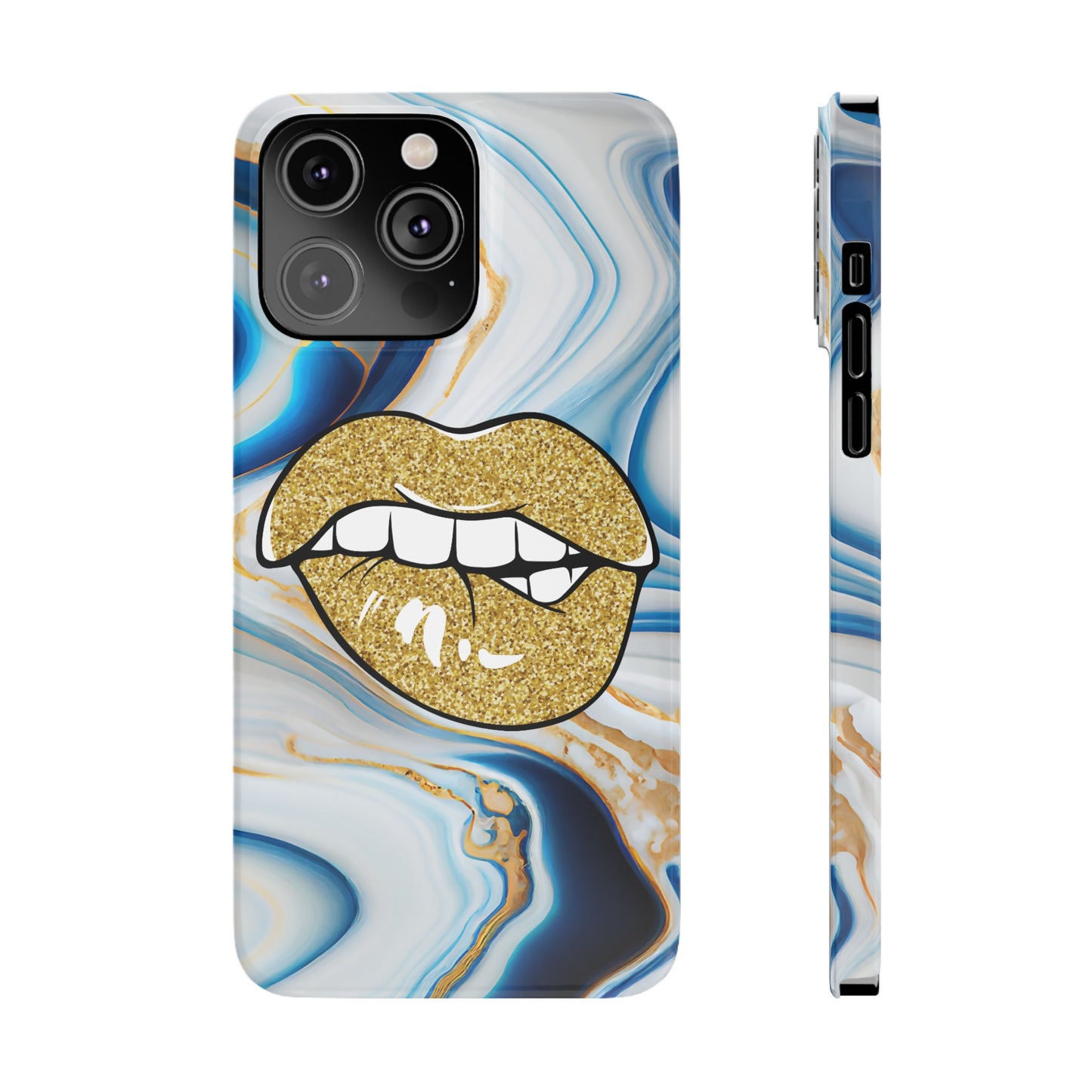 Marbled Kiss (Slim Phone Case)