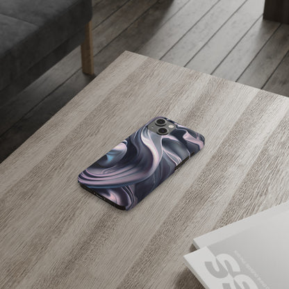 Ethereal Blue Bloom - Slim Phone Case