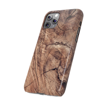 Natural Wood Grain Elegance Slim Phone Case