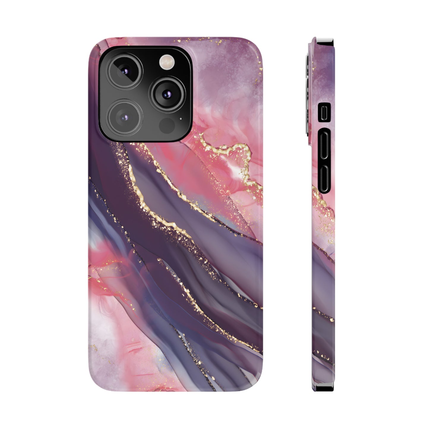 "Elegant Marbling Euphoria - Slim Phone Case