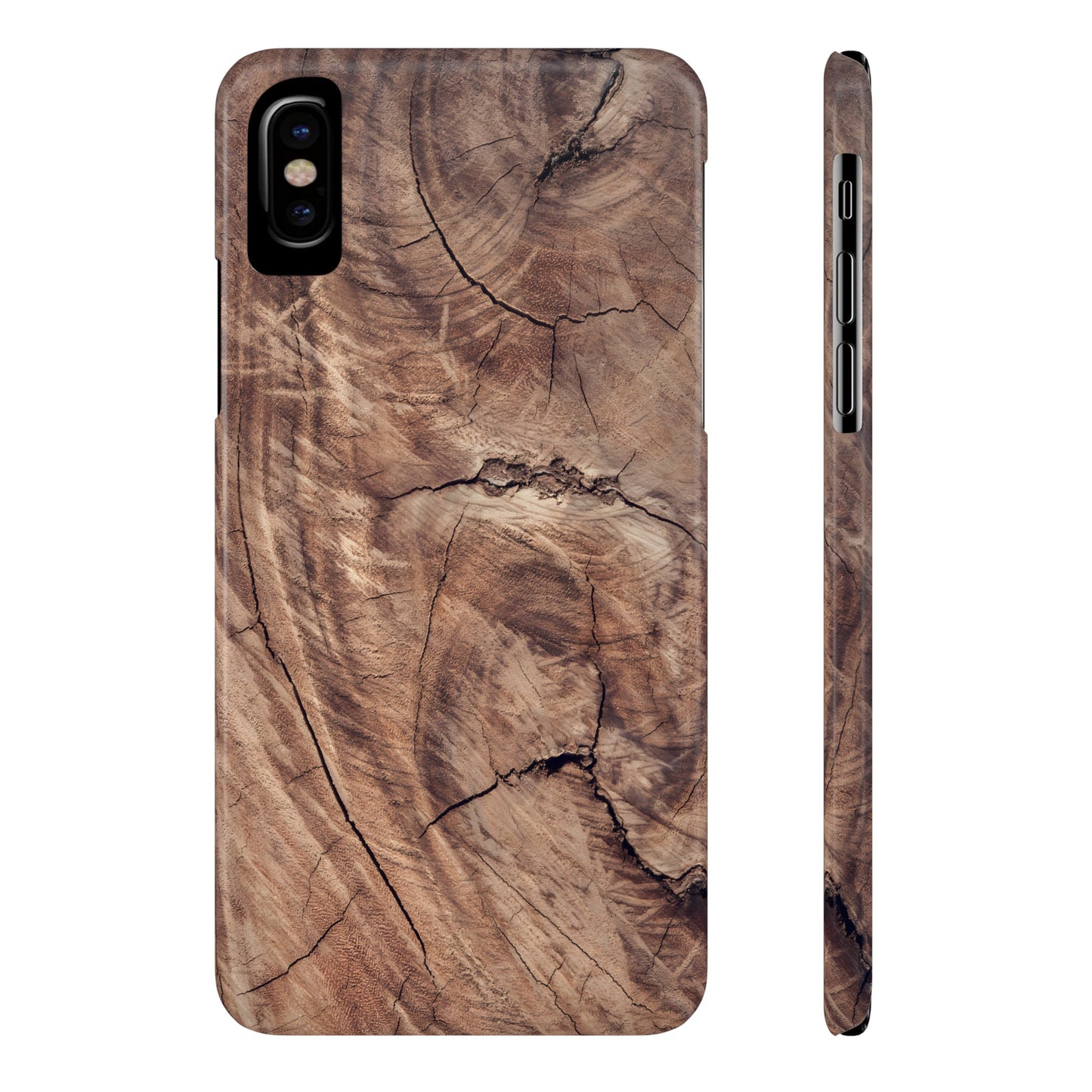 Natural Wood Grain Elegance Slim Phone Case