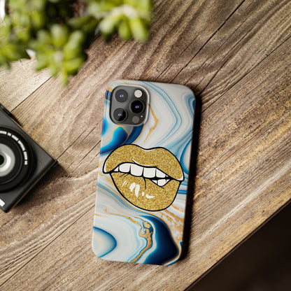 Marbled Kiss (Slim Phone Case)