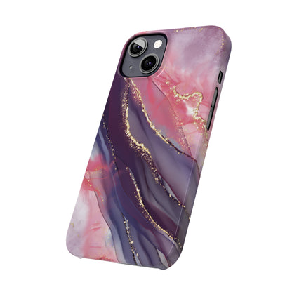 "Elegant Marbling Euphoria - Slim Phone Case