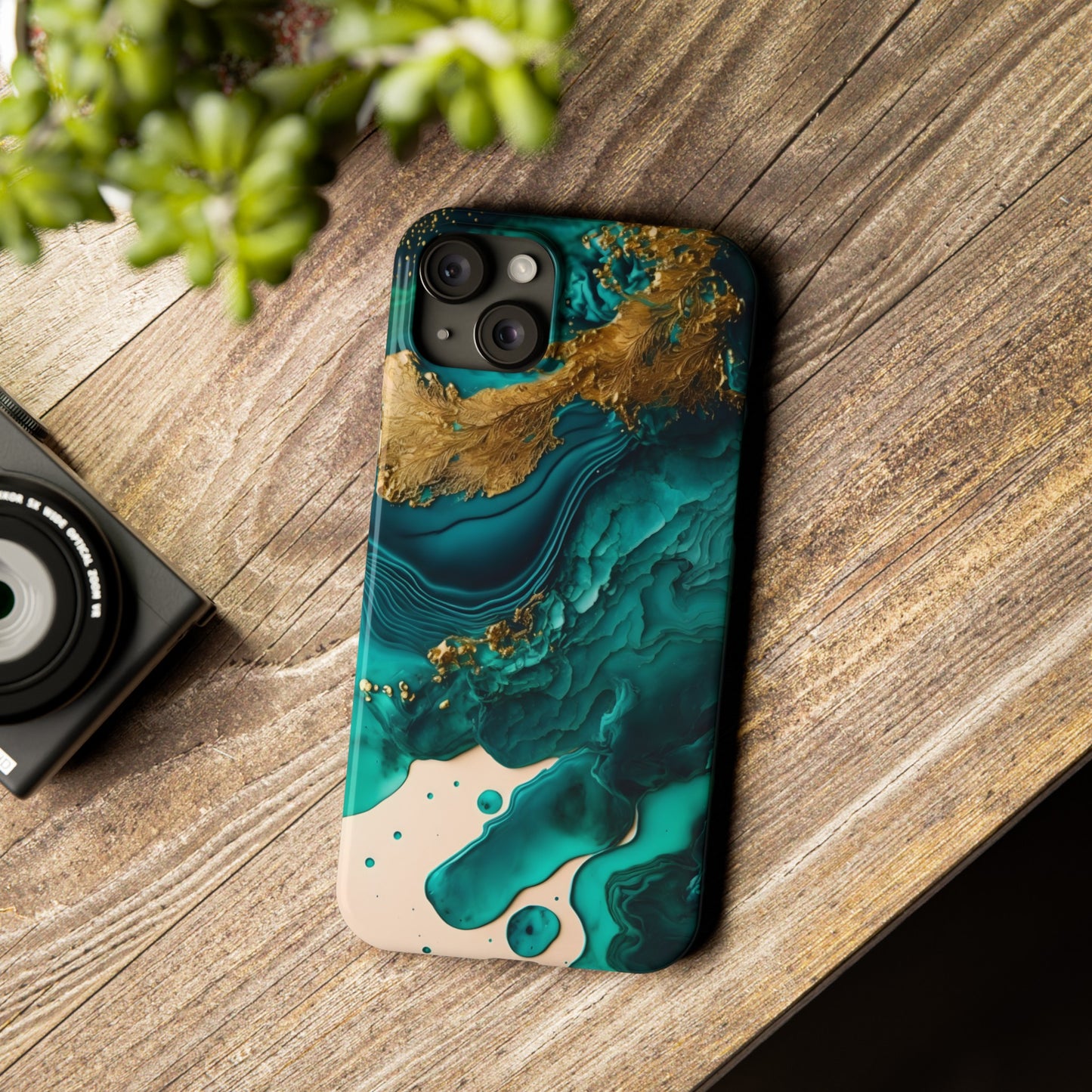 Abstract Geometric Bliss Slim Phone Case