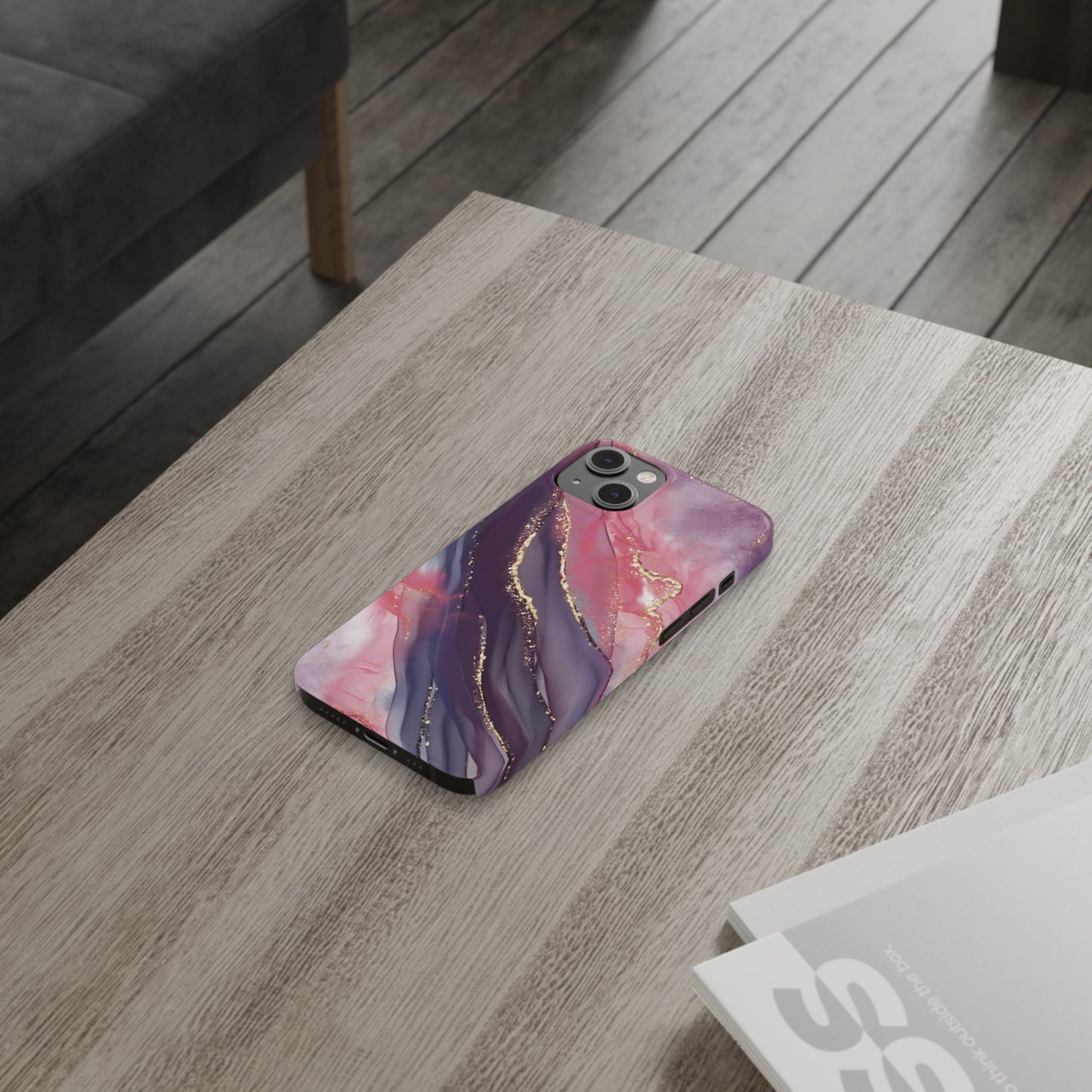 "Elegant Marbling Euphoria - Slim Phone Case