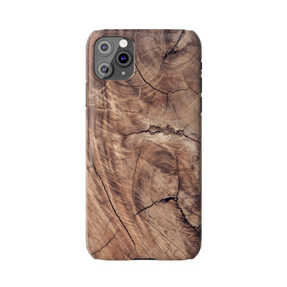 Natural Wood Grain Elegance Slim Phone Case