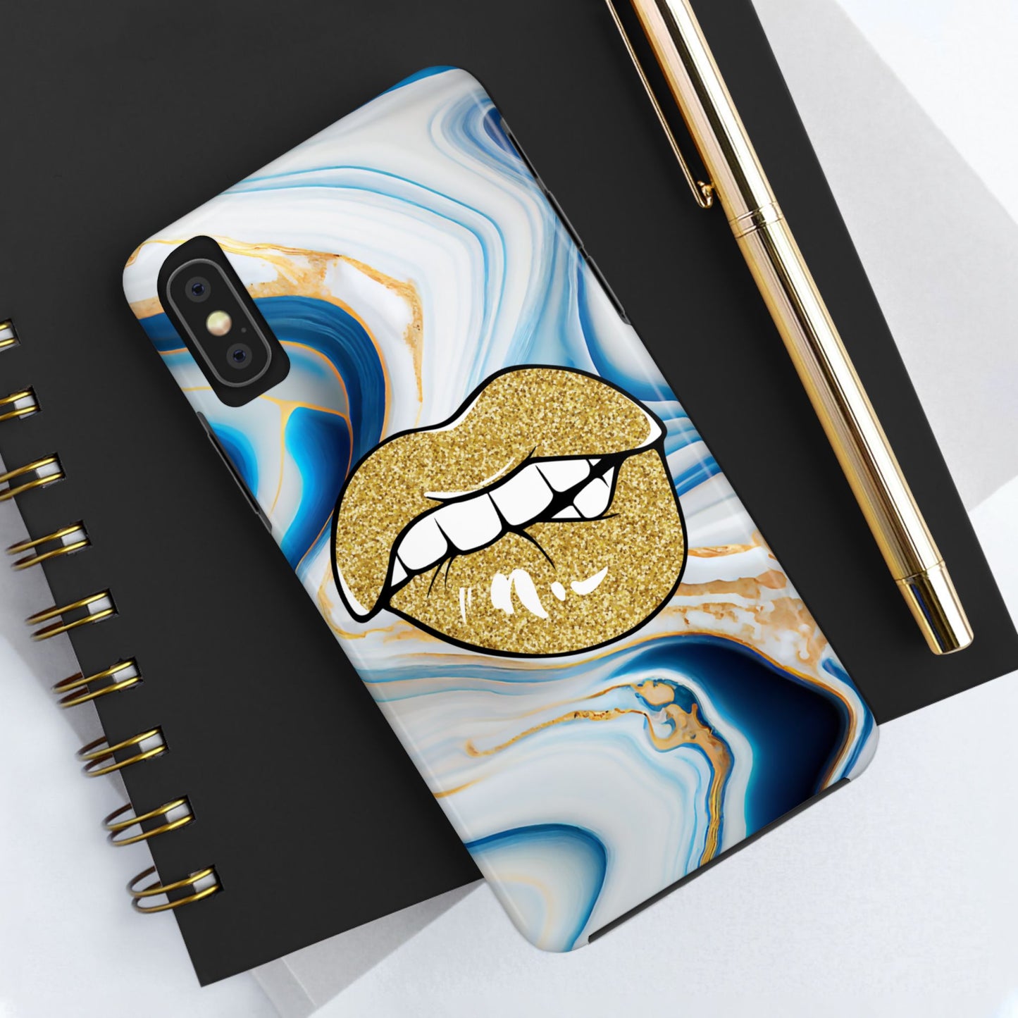 Marbled Kiss (Tough Phone Case)