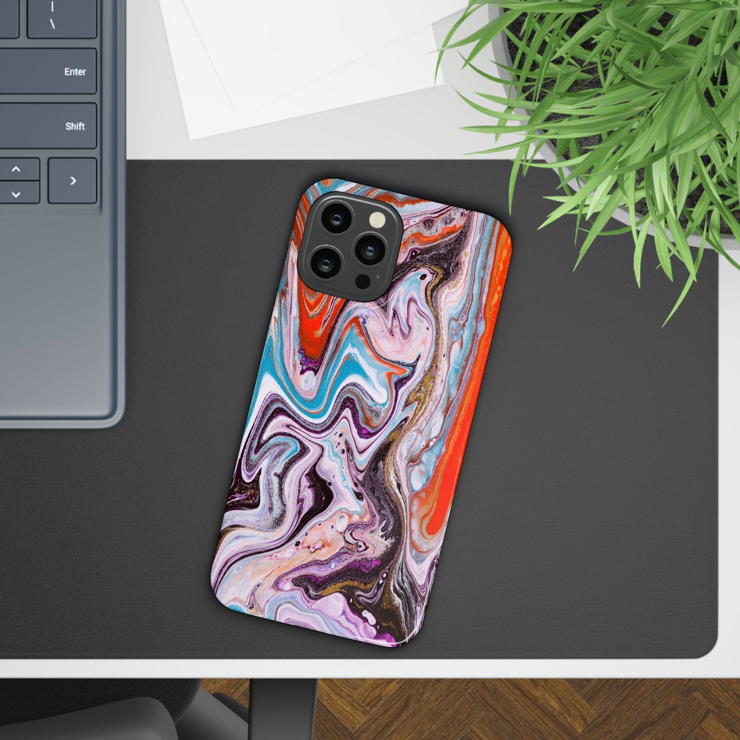 Abstract Elegance Marbled Phone Case - Slim and Protective