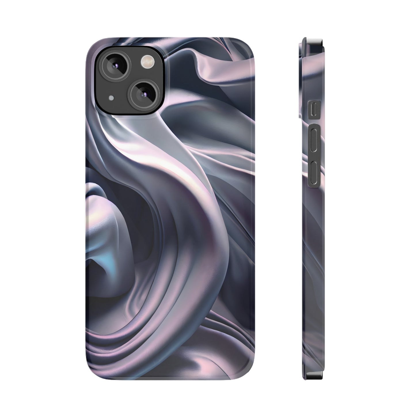 Ethereal Blue Bloom - Slim Phone Case