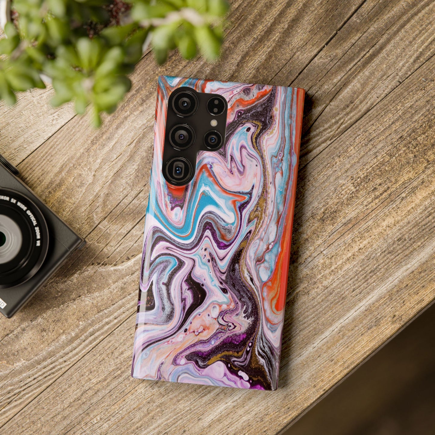 Abstract Elegance Marbled Phone Case - Slim and Protective