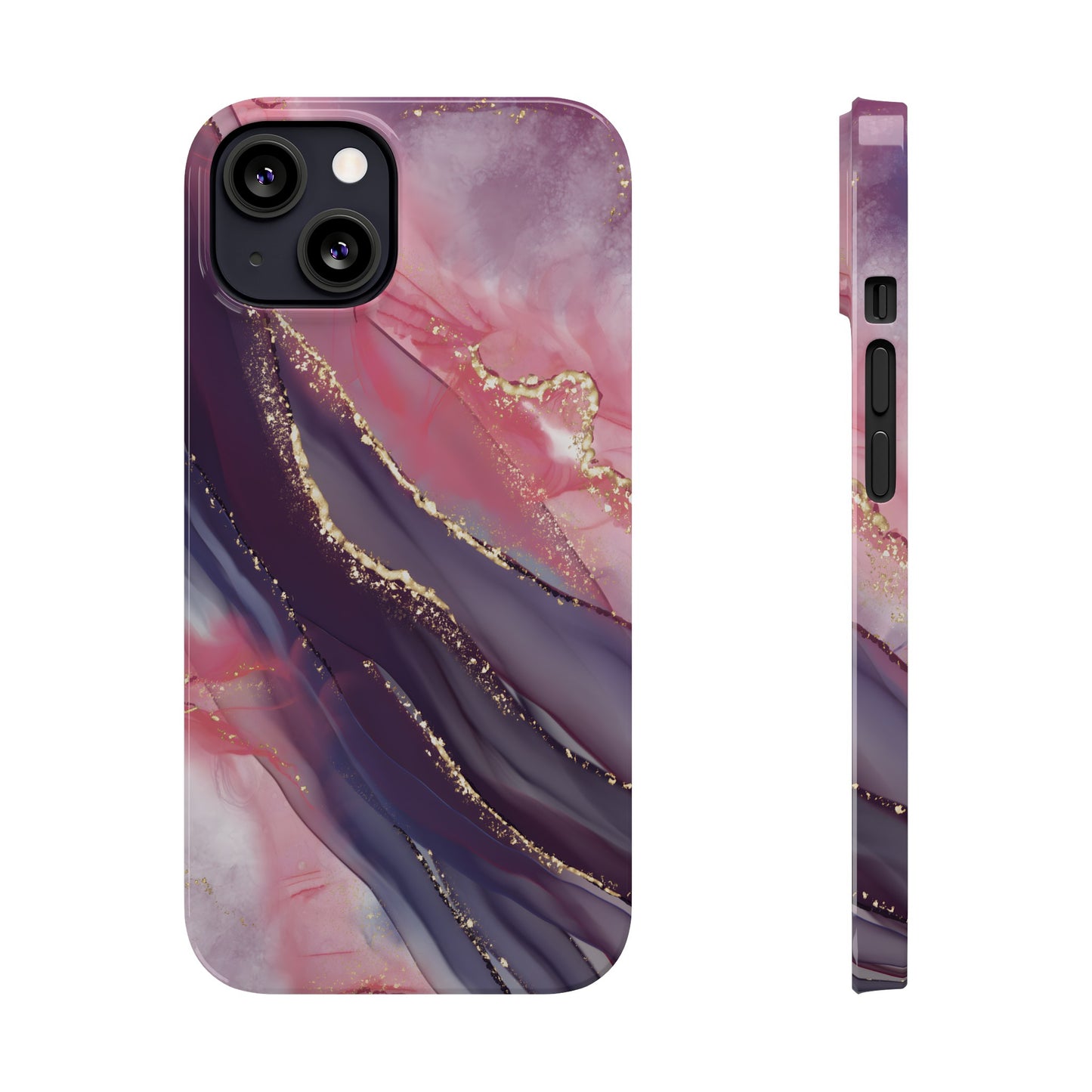 "Elegant Marbling Euphoria - Slim Phone Case