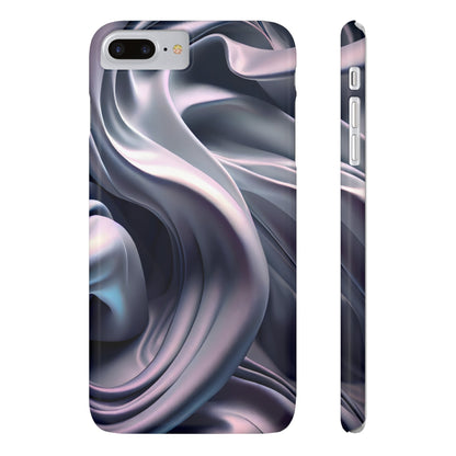 Ethereal Blue Bloom - Slim Phone Case