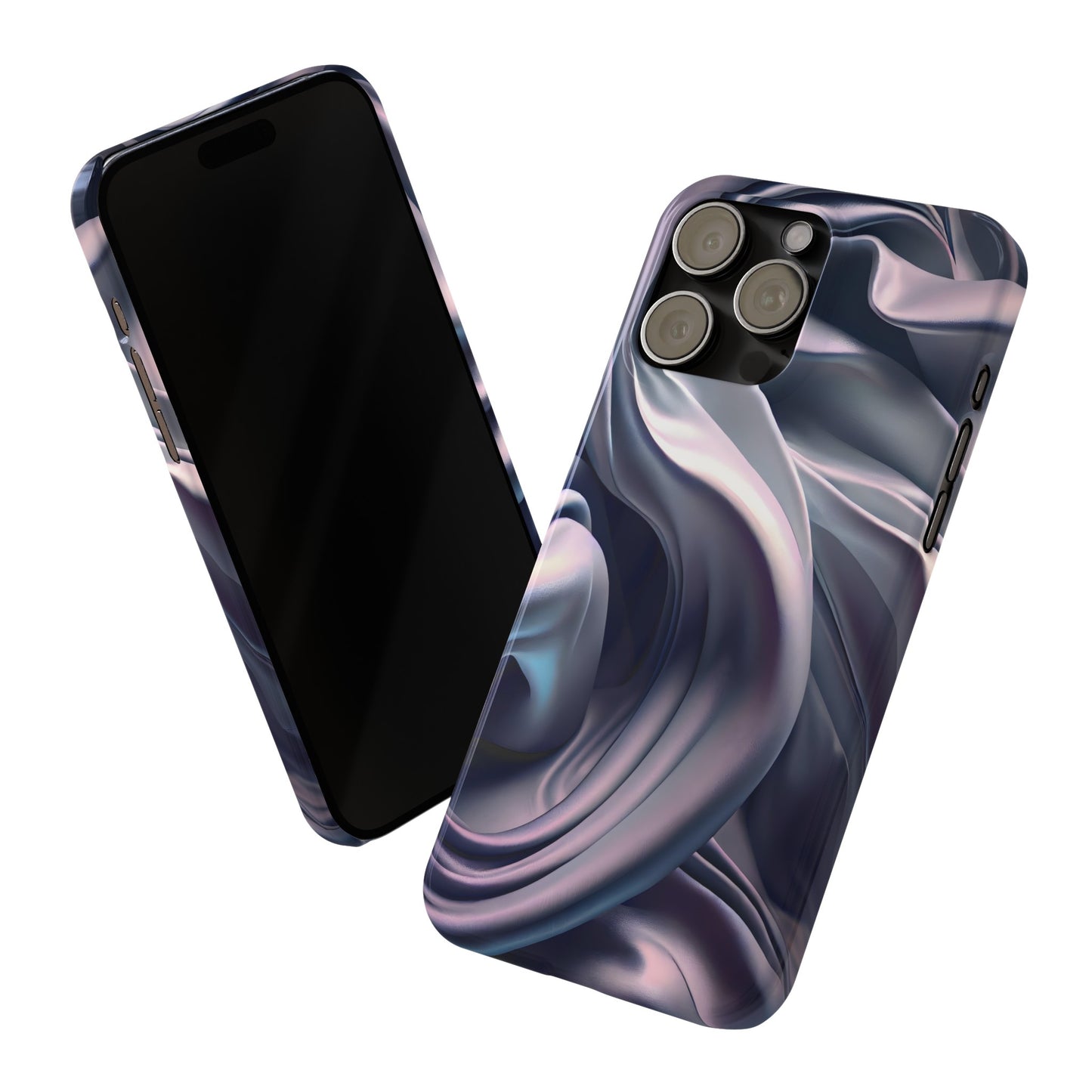 Ethereal Blue Bloom - Slim Phone Case