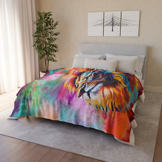 Vibrant Majesty Soft Polyester Blanket