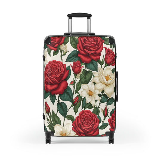 Floral Beauty: Designer Hardshell Spinner Luggage