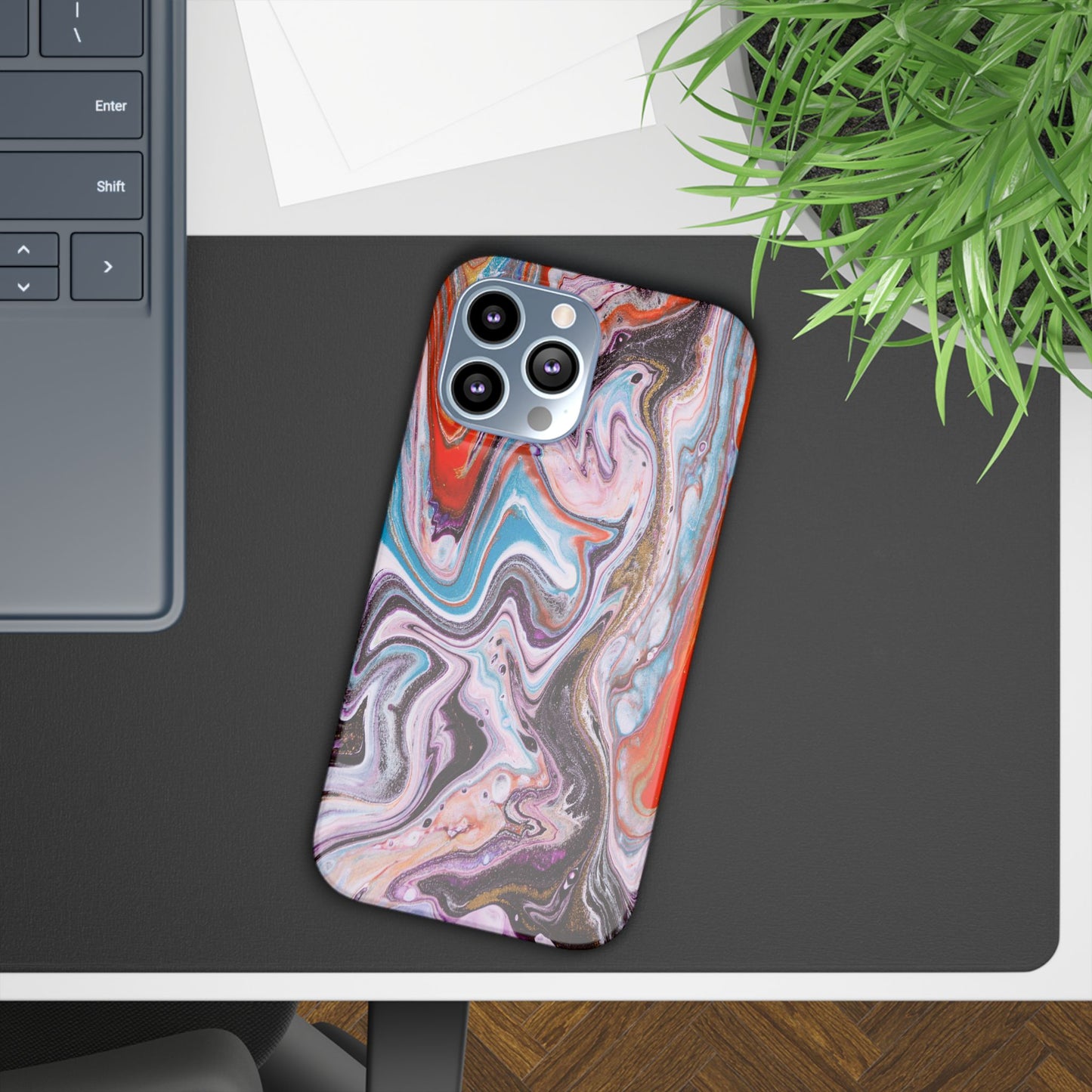 Abstract Elegance Marbled Phone Case - Slim and Protective