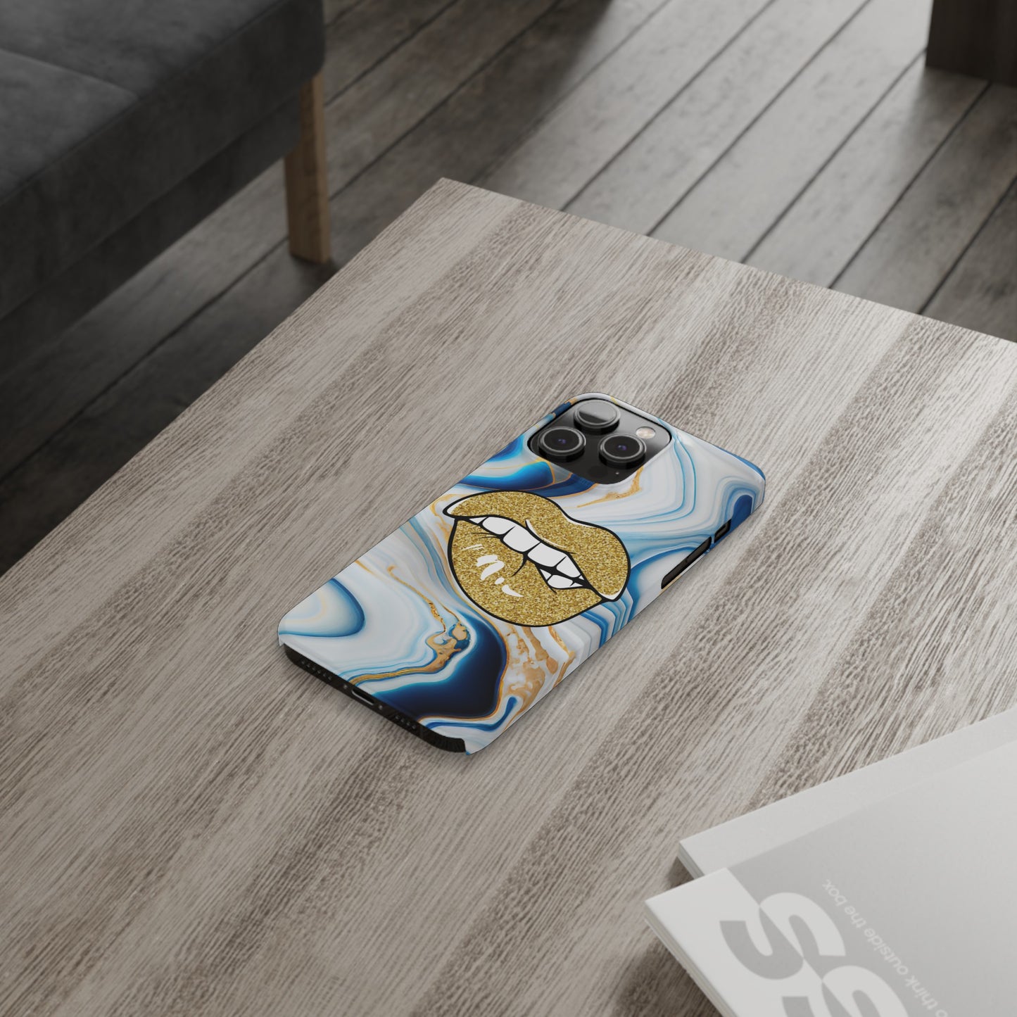 Marbled Kiss (Slim Phone Case)