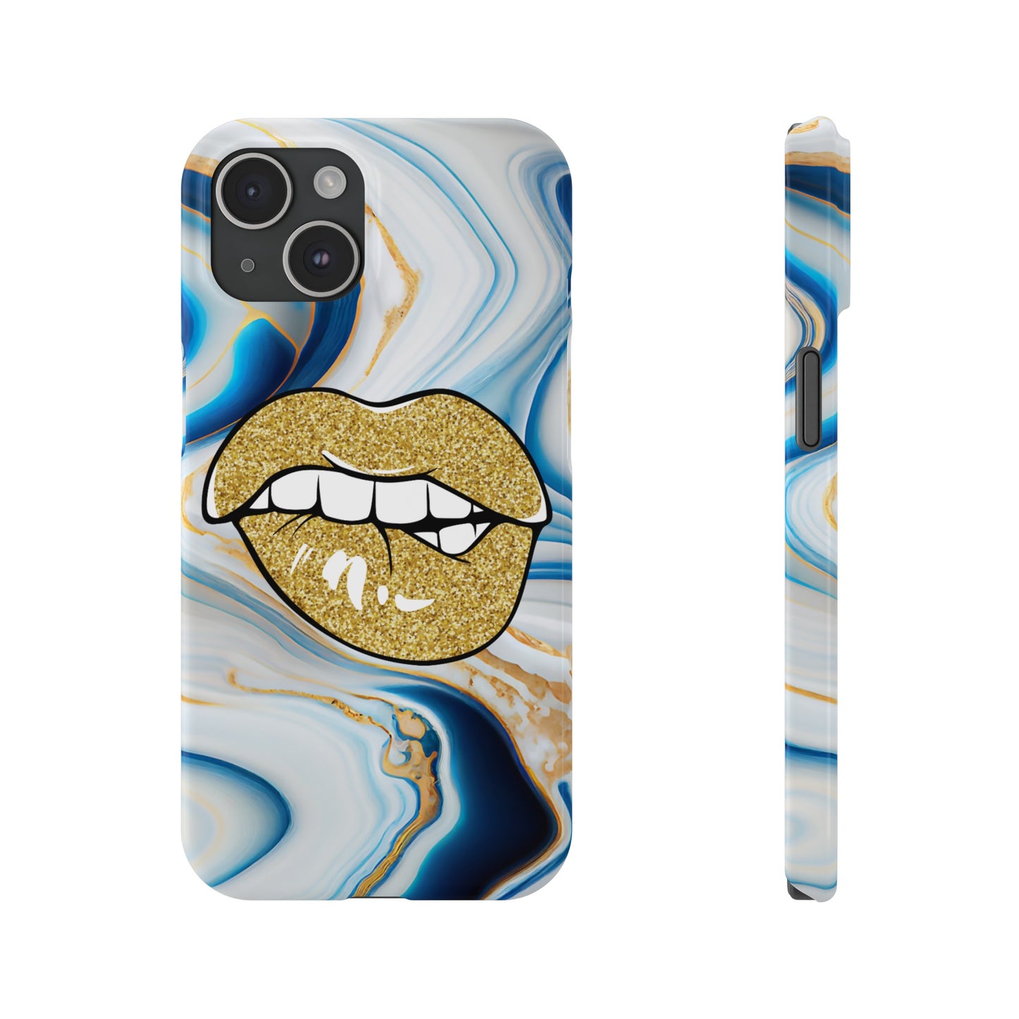 Marbled Kiss (Slim Phone Case)