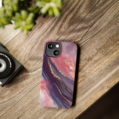 "Elegant Marbling Euphoria - Slim Phone Case