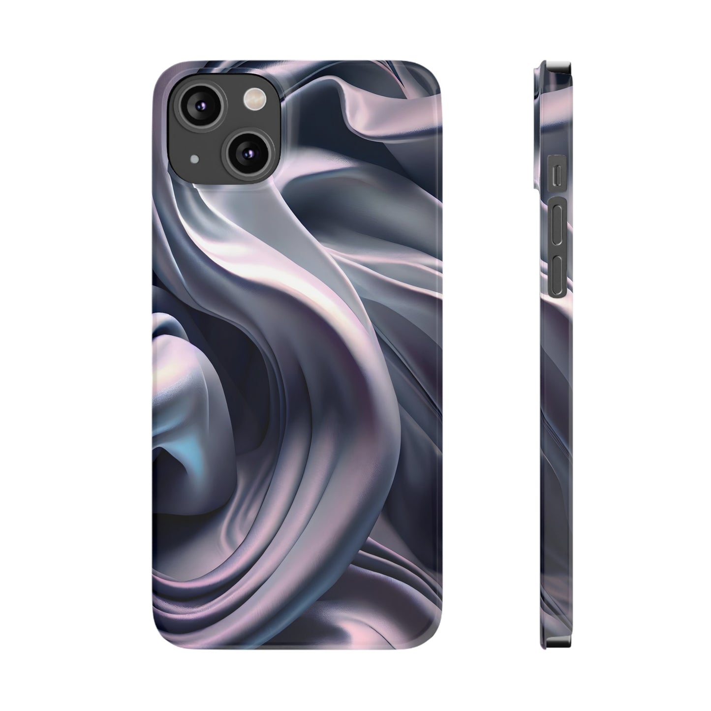 Ethereal Blue Bloom - Slim Phone Case