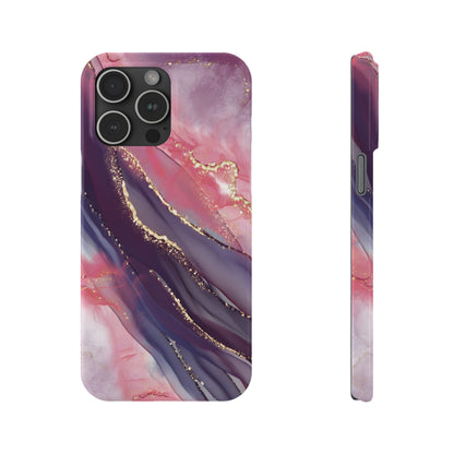 "Elegant Marbling Euphoria - Slim Phone Case