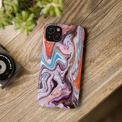 Abstract Elegance Marbled Phone Case - Slim and Protective