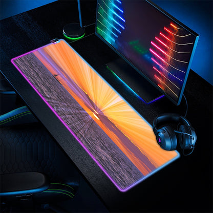 845. Transparent Type  LED Gaming Mouse Pad