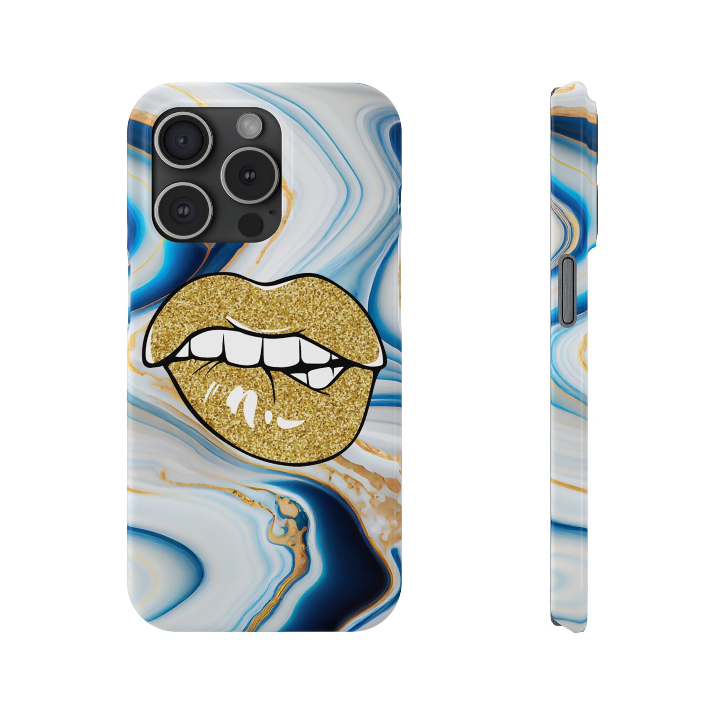 Marbled Kiss (Slim Phone Case)