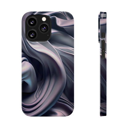 Ethereal Blue Bloom - Slim Phone Case