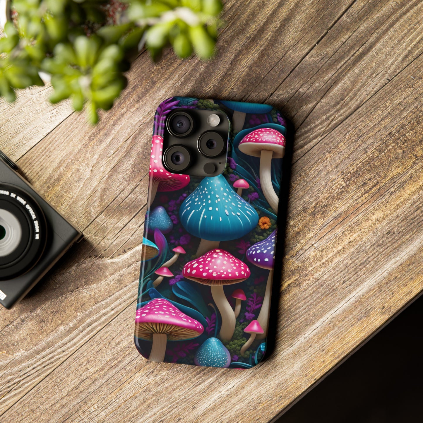 Whimsical  Mushroom Wonderland  (Slim Phone Case)