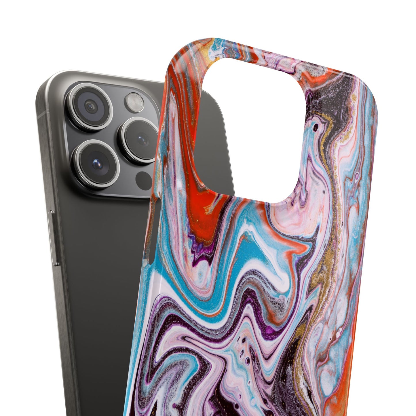 Abstract Elegance Marbled Phone Case - Slim and Protective