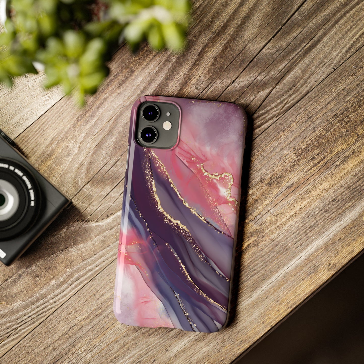 "Elegant Marbling Euphoria - Slim Phone Case