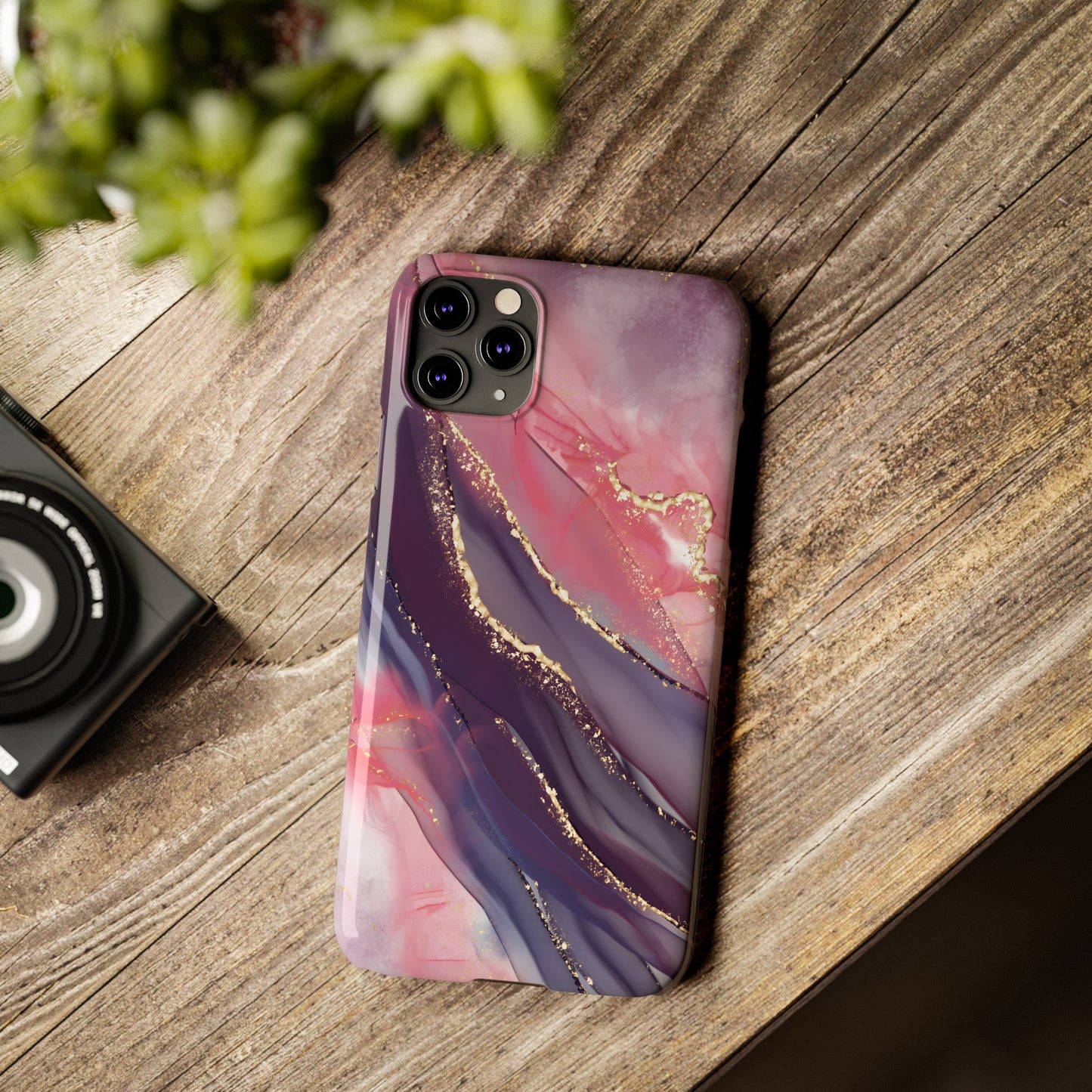 "Elegant Marbling Euphoria - Slim Phone Case