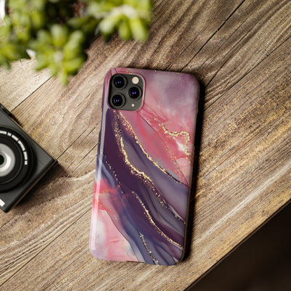 "Elegant Marbling Euphoria - Slim Phone Case