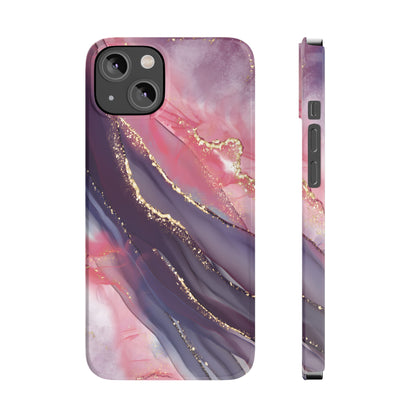 "Elegant Marbling Euphoria - Slim Phone Case