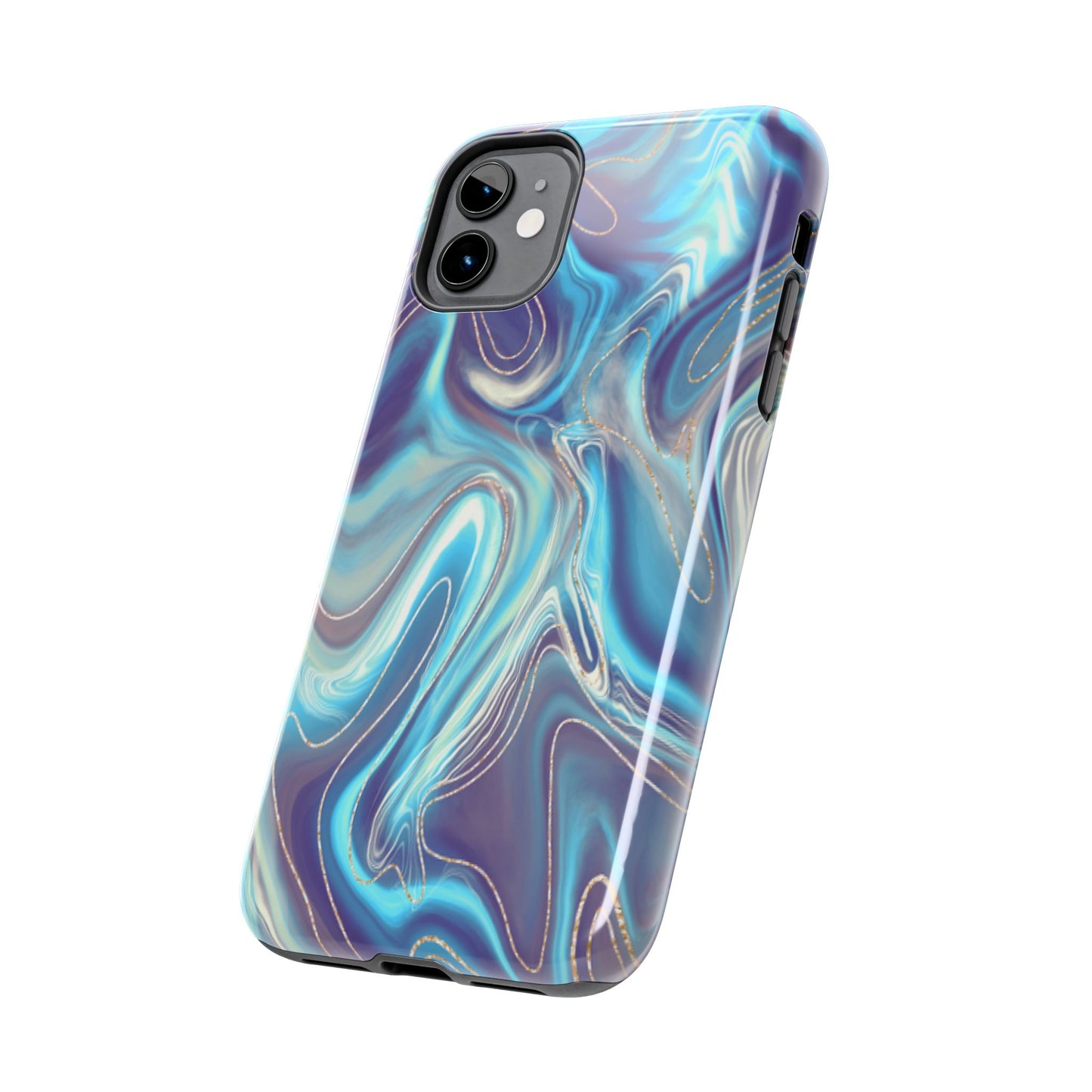 Aurora Swirl Impact-Resistant Phone Case