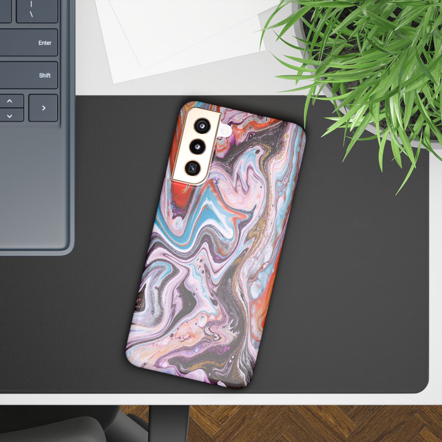 Abstract Elegance Marbled Phone Case - Slim and Protective