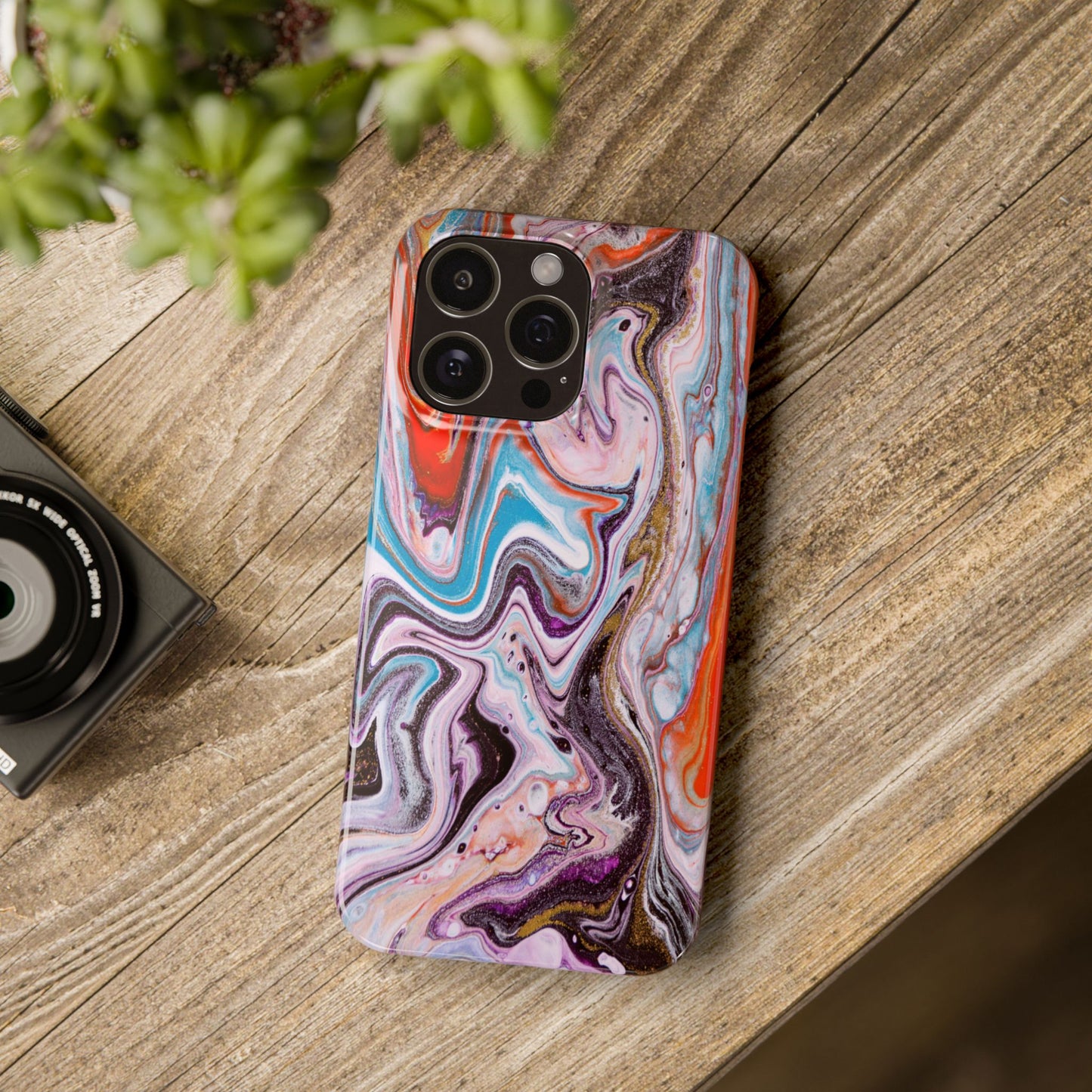 Abstract Elegance Marbled Phone Case - Slim and Protective