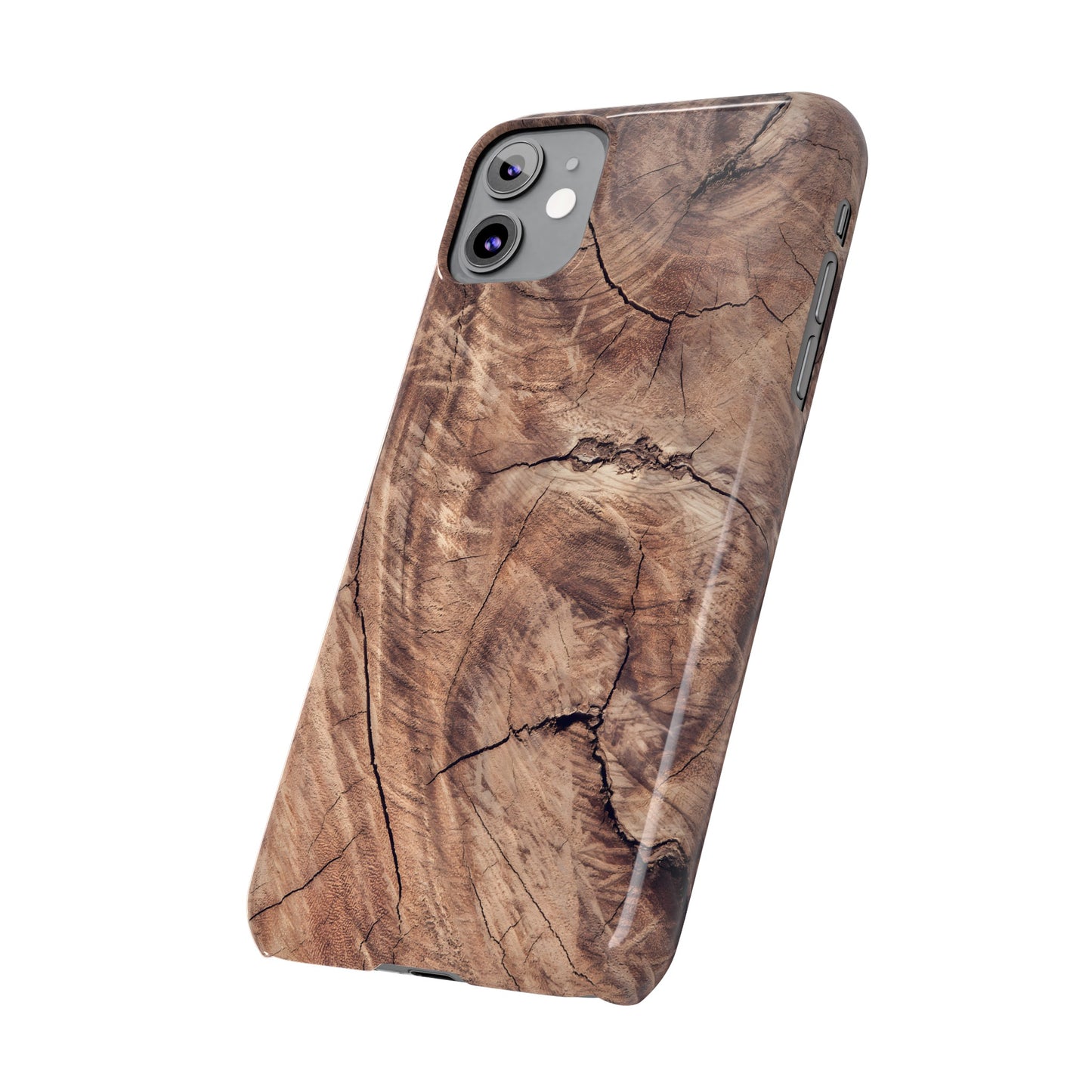 Natural Wood Grain Elegance Slim Phone Case