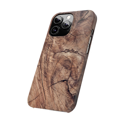 Natural Wood Grain Elegance Slim Phone Case